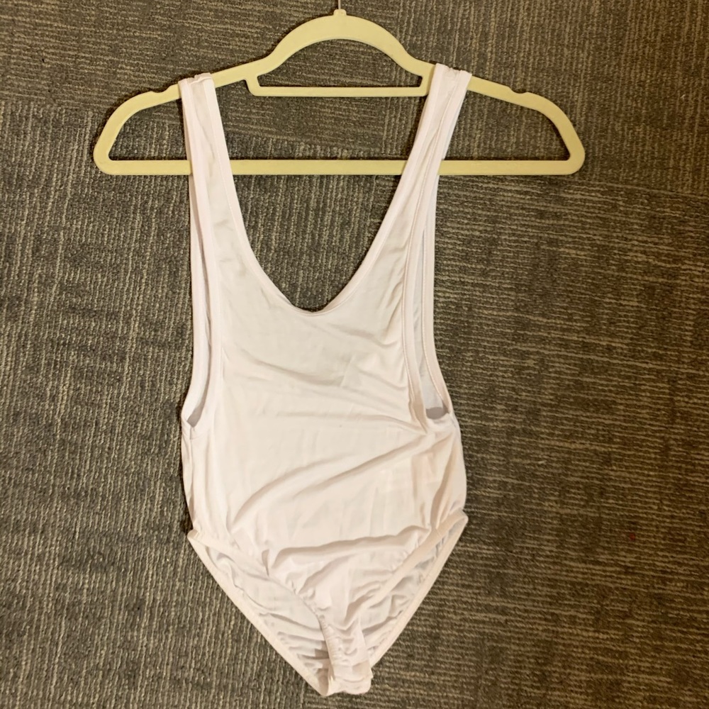 White tank top body suit